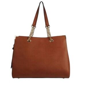 Wilson's Leather Kate Large Satchel Shoulder Saffiano Bag‎ Chain Strap Tote
